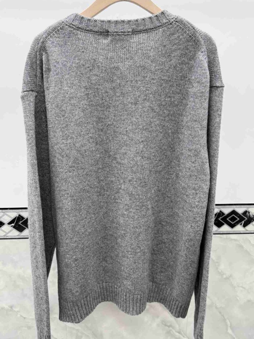 Polo Ralph Lauren Grey Varsity Polo Bear Crewneck Sweater - Picture 6 of 6